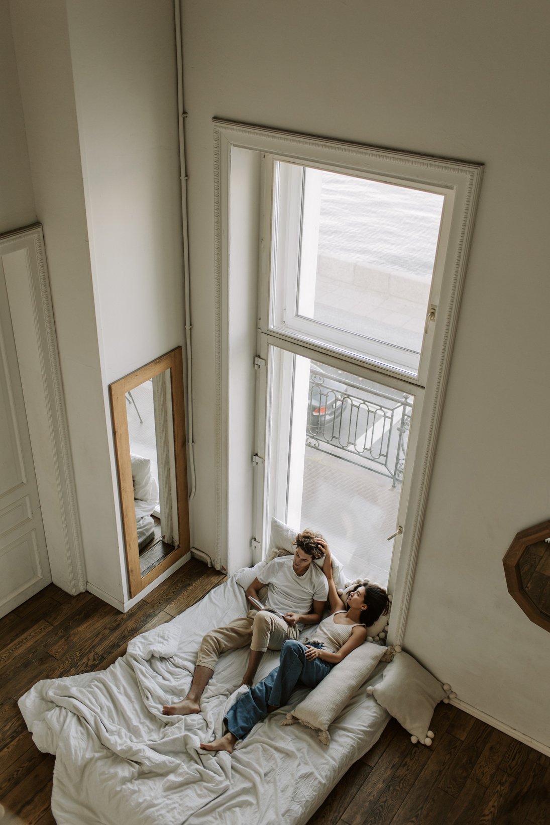 Couple Relaxing in Bed